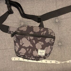 Herschel Supply Company Black Floral Belt Bag
